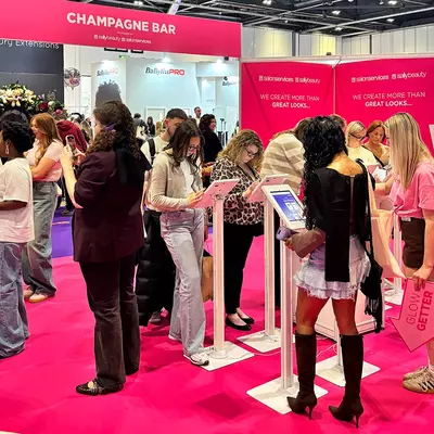 Sally Beauty x Salon Services Salon International stand.