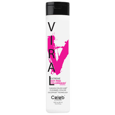 Celeb Luxury Gem Semi Permanent Colorwash Shampoo - Extreme Hot Pink 244ml