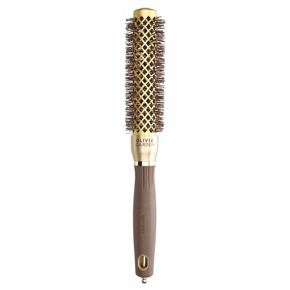 Olivia Garden Expert Hairbrush Blowout Speed Gold & Brown 25mm