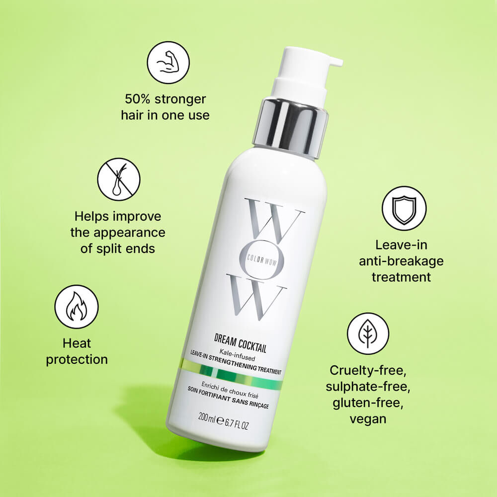 Color Wow Dream Cocktail Kale-Infused Leave-In Strengthening Treatment ...