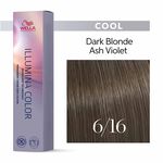 Wella Professionals Illumina Color Permanent Hair Colour - 6/16 Dark Ash Violet Blonde 60ml