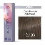 Wella Professionals Illumina Colour Tube Permanent Hair Colour - 6/16 Dark Ash Violet Blonde 60ml