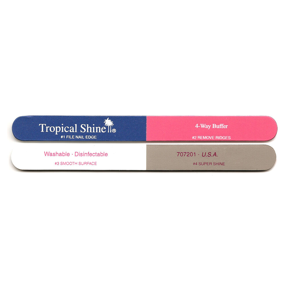 Tropical Shine Large 4 Way Buffer Nail Files Blocks Buffers Sally Beauty