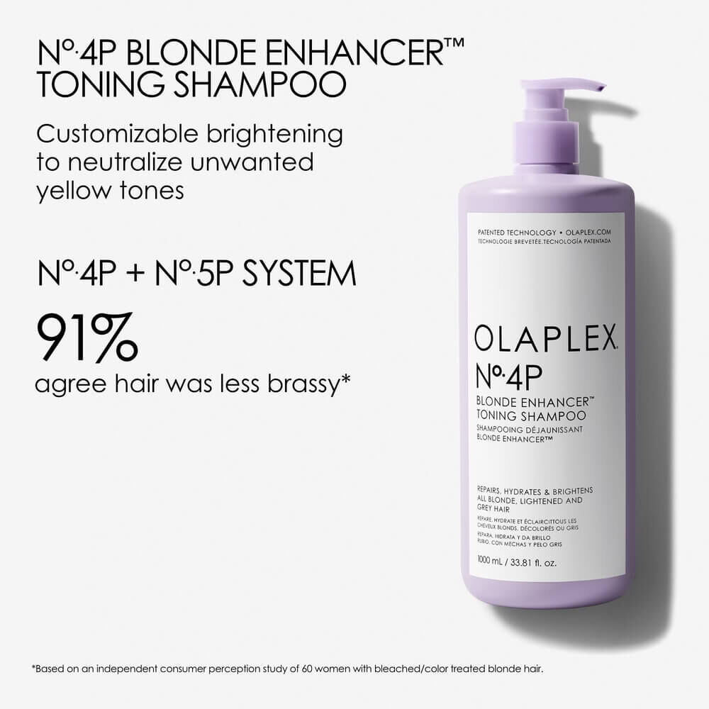 Olaplex No. 4P Blonde Enhancer Toning Shampoo 1000ml Hair