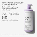 Olaplex No.4P Blonde Enhancer Toning Shampoo 1000ml