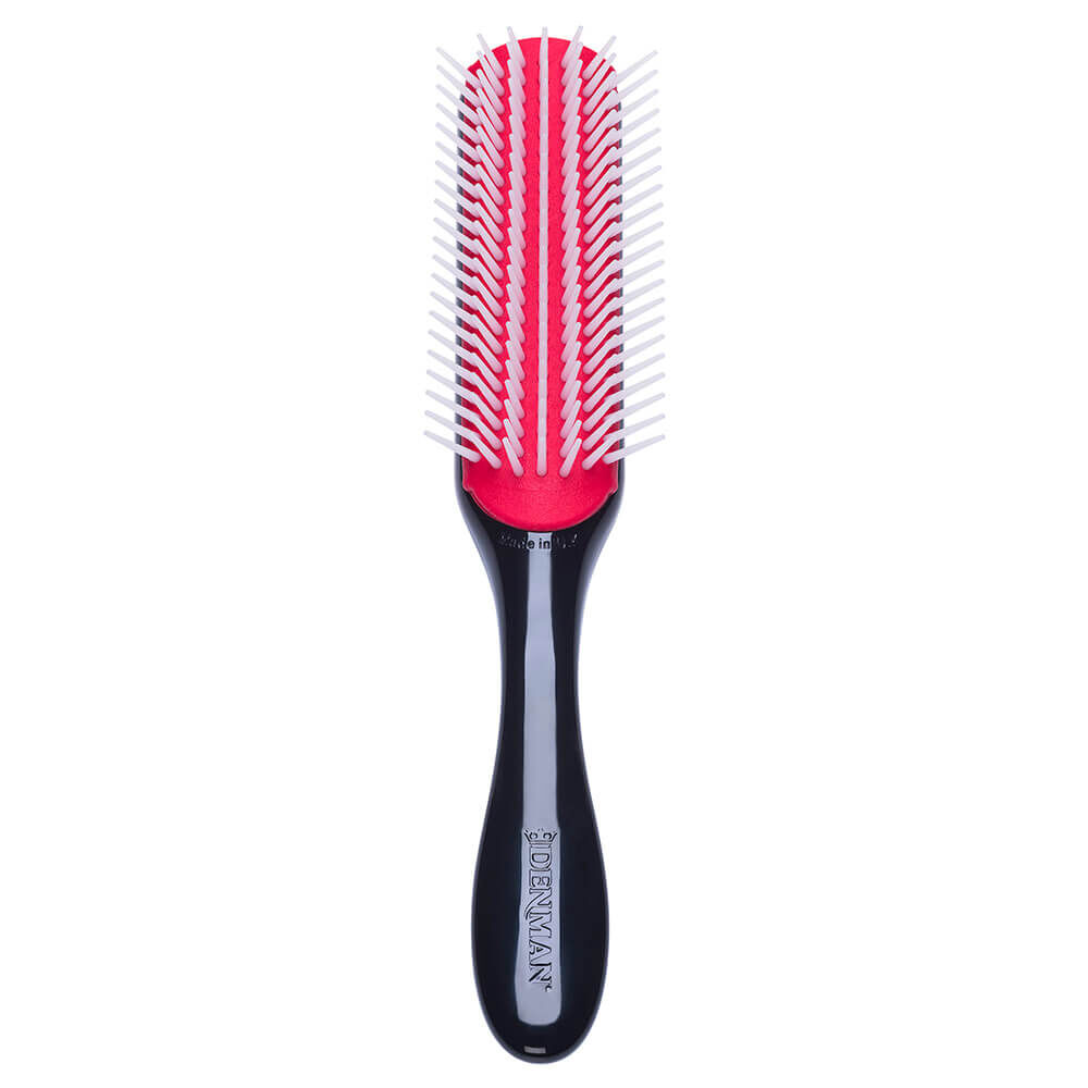 Denman D3 Original Styler 7 Row Brush - Black with Gold Crown