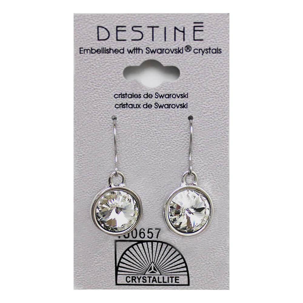 Crystallite Rivoli Dangle Earrings