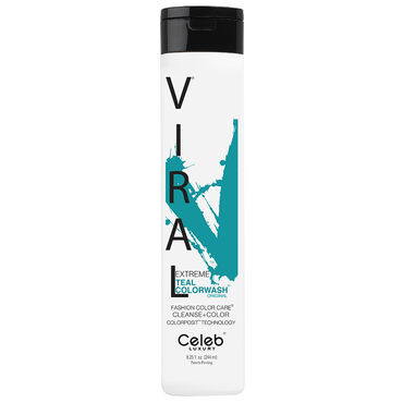 Celeb Luxury Viral Semi Permanent Colorwash Shampoo - Extreme Teal 244ml
