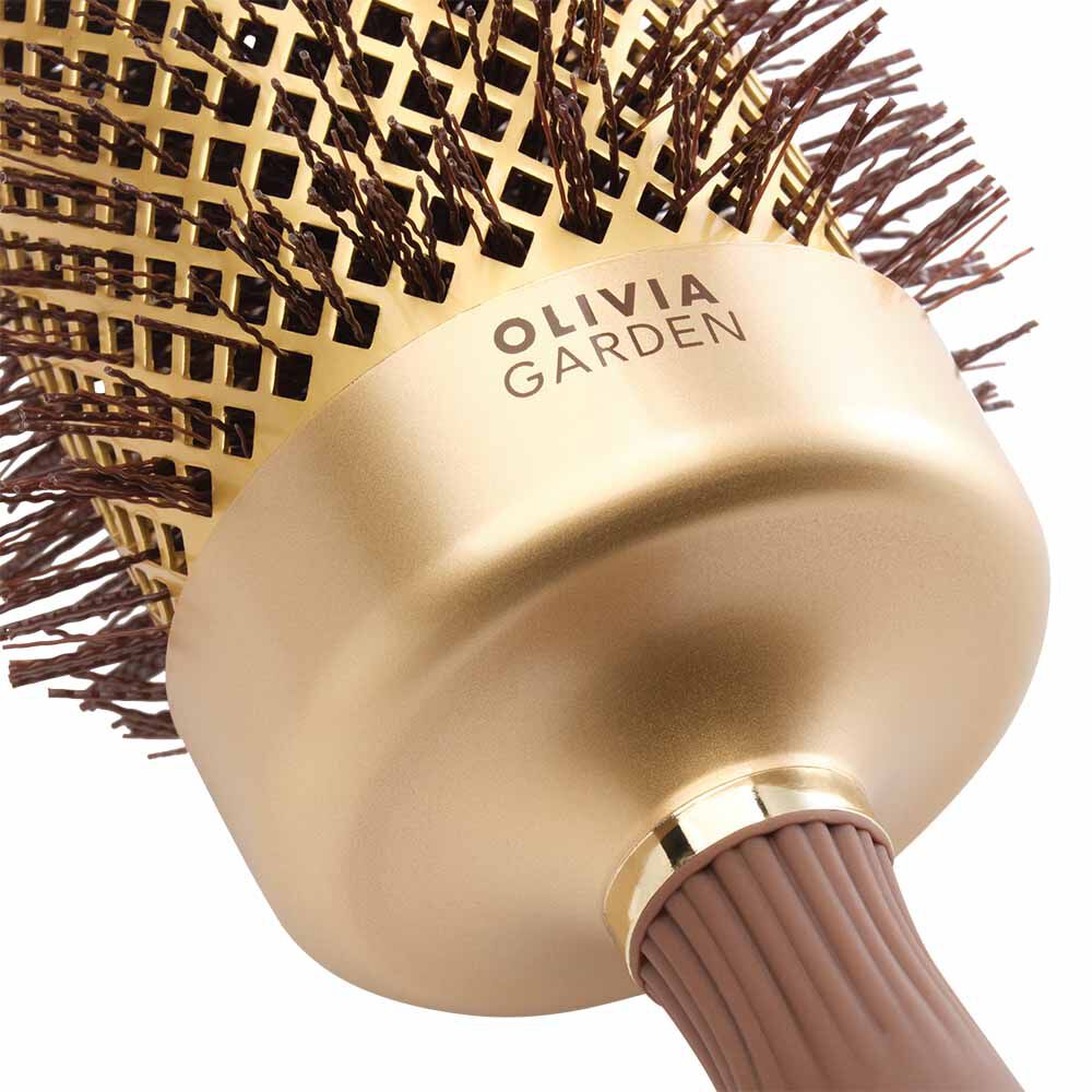 Olivia Garden Expert Blowout Round Hair Brush Speed Gold & Brown