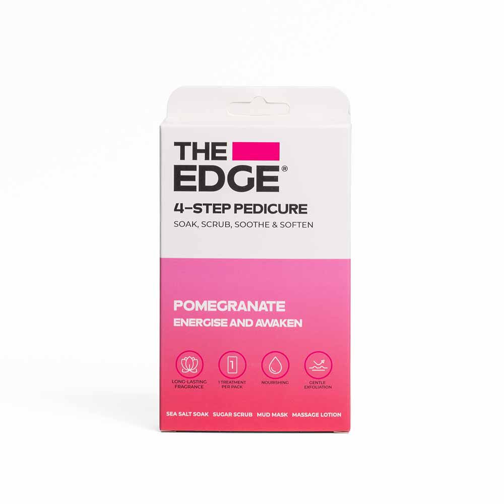 The Edge 4 Step Pedicure Pack - Pomegranate