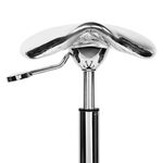 Sibel Rollercoaster Eccentric Stool, Silver