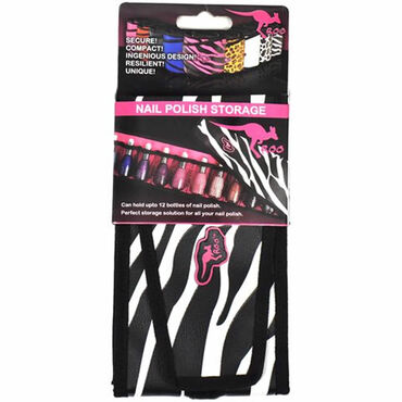 Roo Zebra Nail Polish Storage Roll
