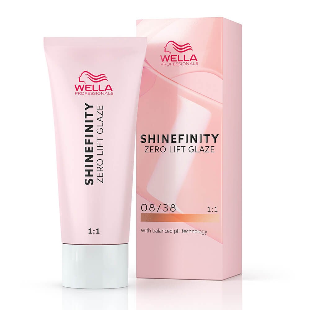 Wella Professionals Shinefinity Zero Lift Glaze - 08/38 Warm Honey Latte 60ml
