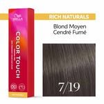 Wella Professionals Color Touch Demi-Permanent Hair Colour - 7/19 Medium Blonde Ash Cendre 60ml