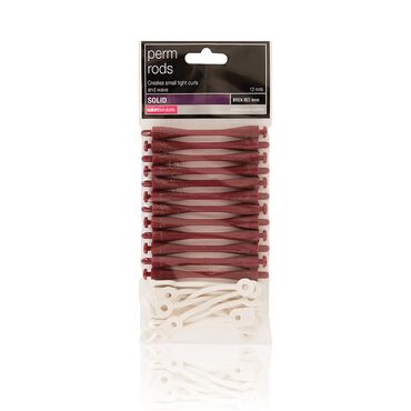 Salon Services Vented Perm Rods Brick Red 4mm 12 rods