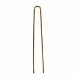 Sibel Metal Straight Bobby Pins 60mm, Brown, Pack of 50