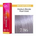 Wella Professionals Color Touch Demi-Permanent Hair Colour - 7/86 Medium Blonde Pearl Violet 60ml