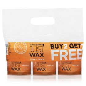 Just Wax Soft Wax Three Pots of 450g