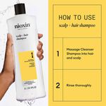 Nioxin System 1 Scalp + Hair Thickening Shampoo for Natural Hair with Light Thinning 1L