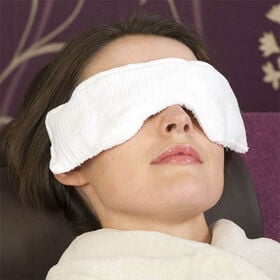 Waffle Eye Pillow White