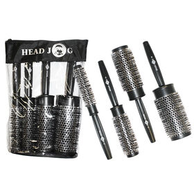 Head Jog Heat Retainer Quad Brush Set, Pack of 4