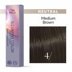 Wella Professionals Illumina Color Permanent Hair Colour - 4/ Medium Brown 60ml