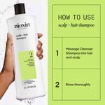 Nioxin System 2 Scalp + Hair Thickening Shampoo for Natural Hair with Progressed Thinning 1L