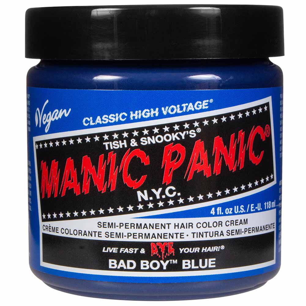 Manic Panic High Voltage Semi Permenant Hair Colour Cream - Bad Boy Blue 118ml