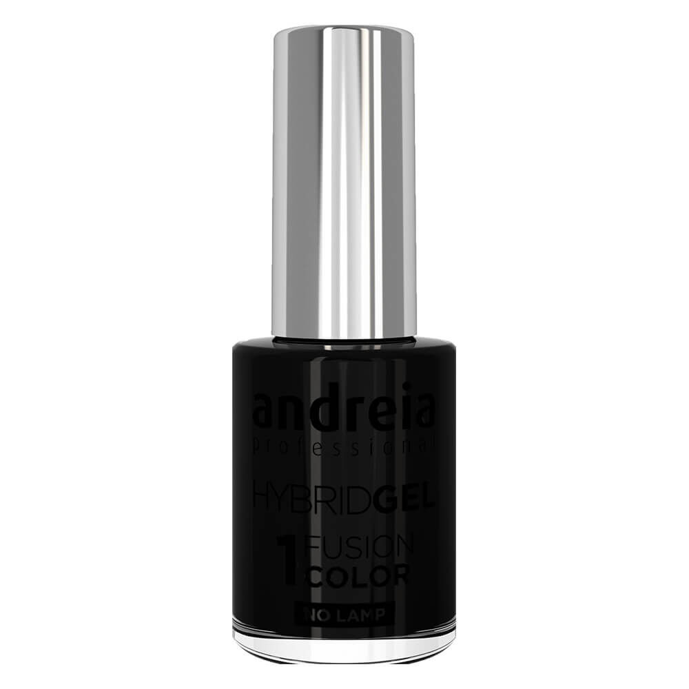 Andreia Professional Hybrid Gel Nail Polish - Fusion Color H2 Black, 10.5ml