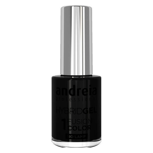 Andreia Professional Hybrid Gel Nail Polish - Fusion Color H2 Black, 10.5ml