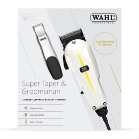 WAHL Super Taper Clipper & Groomsman Trimmer Combo Pack
