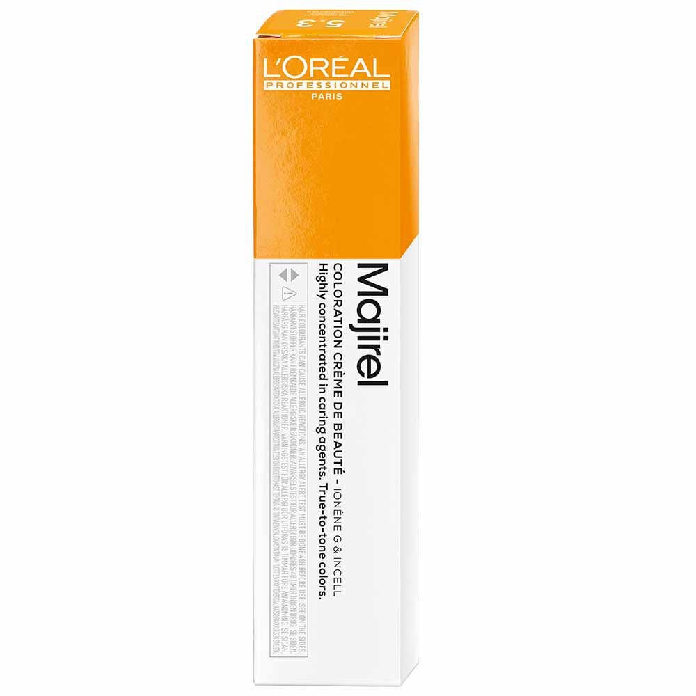 L'Oréal Professionnel Majirel Permanent Hair Colour - 5.3 Light Golden Brown 50ml