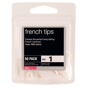 Salon Services French Tips Size 1 Pack of 50