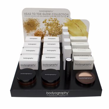 Bodyography Head To Toe Glow Collection Display 16 Piece