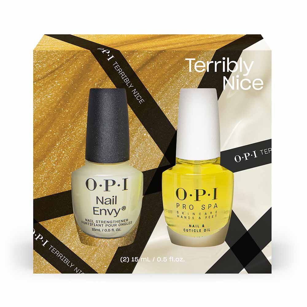 OPI Terribly Nice Christmas Collection - Treatment Power Duo Set, 2 x 15ml