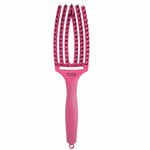 Olivia Garden Care Ionic Fingerbrush Hairbrush - Hot Pink