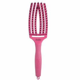 Olivia Garden Care Ionic Fingerbrush Hairbrush - Hot Pink