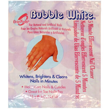 Bubble White Five Minute Effervescent Nail Cleaner Sachet 11g