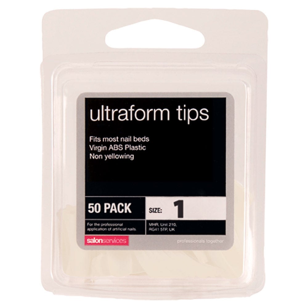 Salon Services Ultraform Tips Size 1 Pack of 50