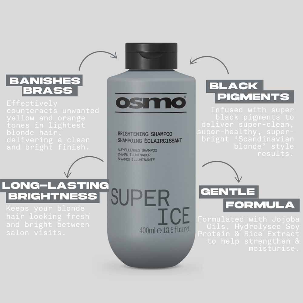 Osmo Super Ice Brightening Shampoo 400ml | Hair Shampoo | Sally Beauty