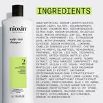 Nioxin System 2 Scalp + Hair Thickening Shampoo for Natural Hair with Progressed Thinning 1L