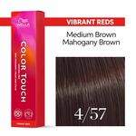 Wella Professionals Color Touch Demi-Permanent Hair Colour - 4/57 Medium Brown Mahogany Brown 60ml