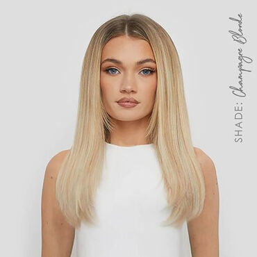 Beauty Works Celebrity Choice Slim Line Tape Hair Extensions 16 Inch - 613/18 Champagne Blonde 48g
