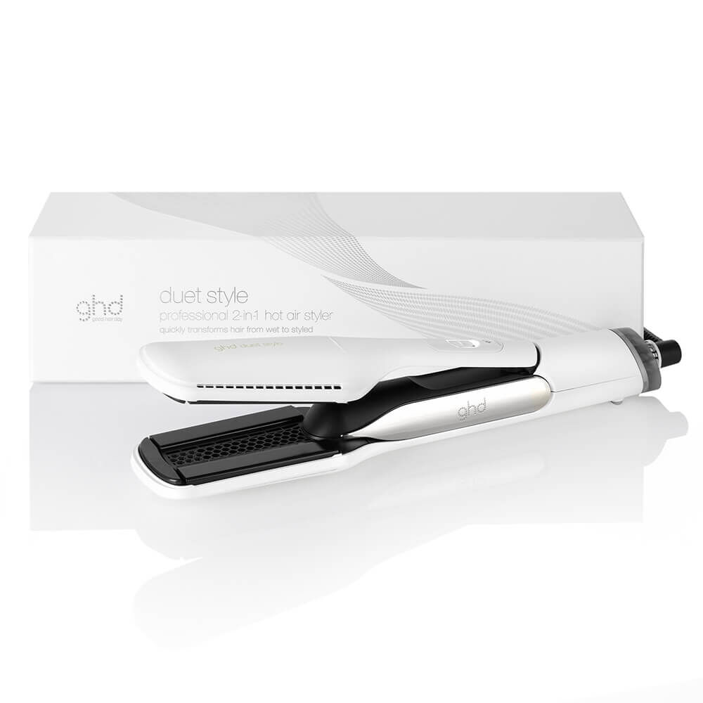 ghd Duet Style 2-in-1 Hot Air Styler White Hair Straighteners