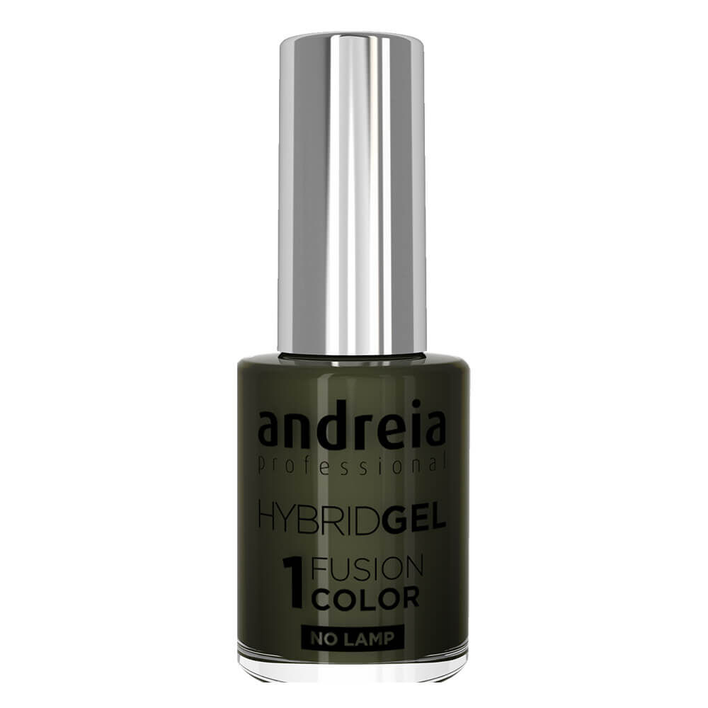 Andreia Professional Hybrid Gel Nail Polish - Fusion Color H82 Army Green, 10.5ml