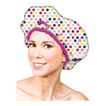 Betty Dain Fashion Shower Cap Deco Dots
