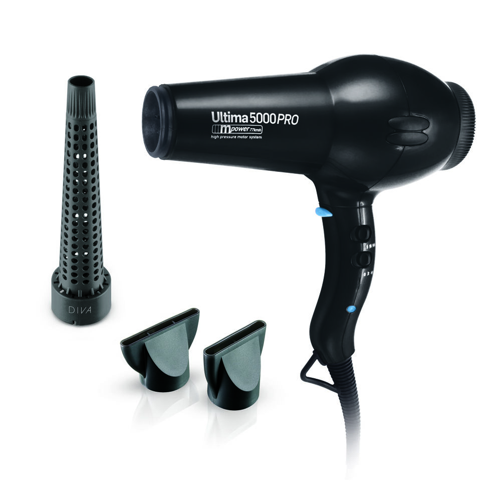 Diva Pro Styling Ultima 5000 Pro Hair Dryer Black