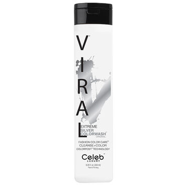 Celeb Luxury Viral Semi Permanent Colorwash Shampoo - Extreme Silver 244ml