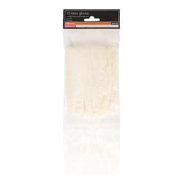 Salon Services Clear Latex Gloves Pack of 10 - Medium