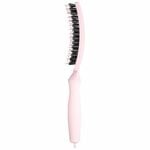 Olivia Garden Care Ionic Fingerbrush Hairbrush - Pastel Pink